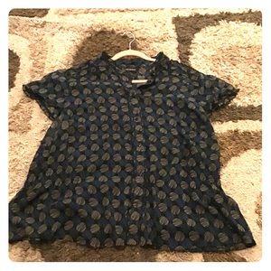 Causal Short Sleeve Blouse (100% Polyester)